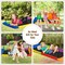 60 Inch Tree Swing with Strong Steel Frame and Oxford Cloth Seat for Garden Yard and Family Fun